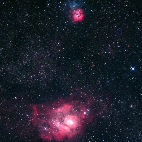 三裂＆干潟星雲