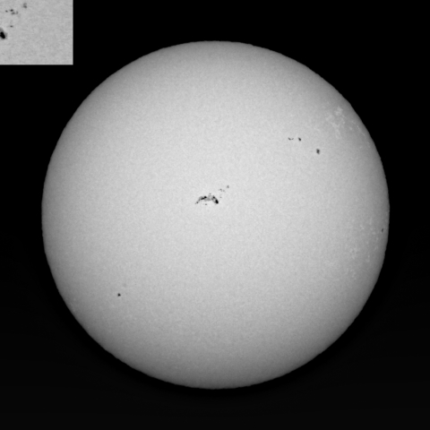 11/22　太陽　 肉眼黒点
