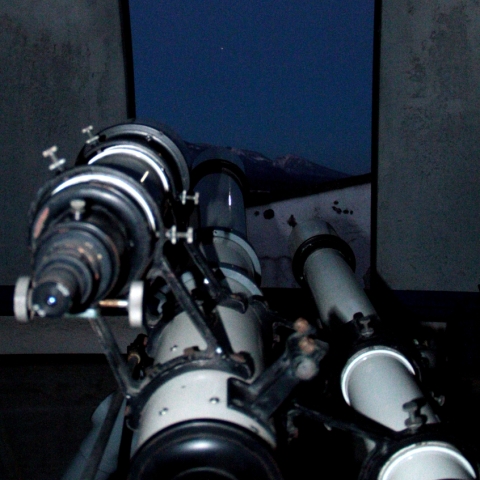 木星を見る望遠鏡