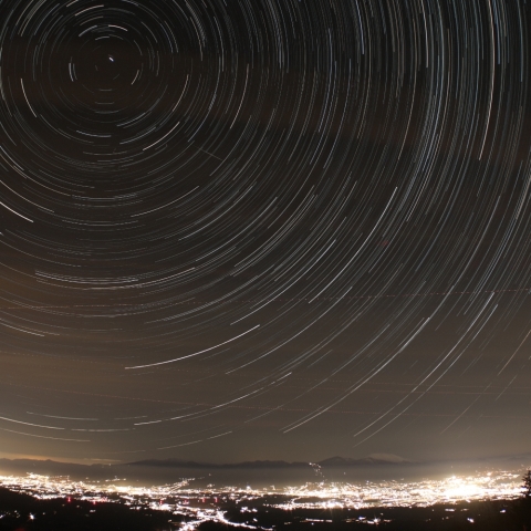 浅間連峰と北天
