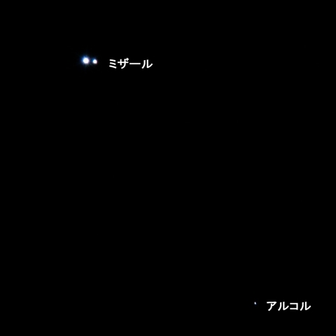 ミザール　アルコル