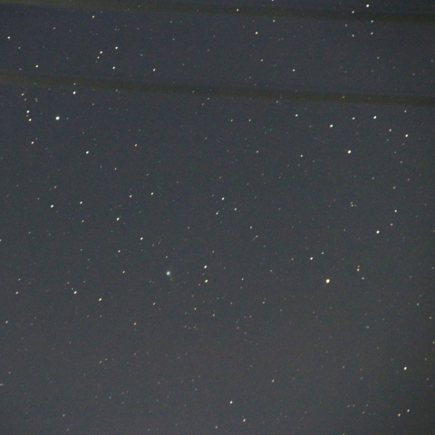 ベランダよりのカタリナ彗星