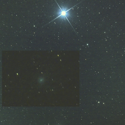 ベガに接近するポン・ブルックス彗星（0012P）12月4日