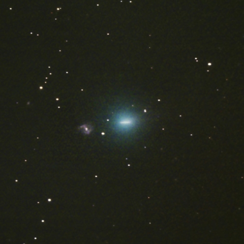 NGC3485に接近する紫金山第1彗星（62P）