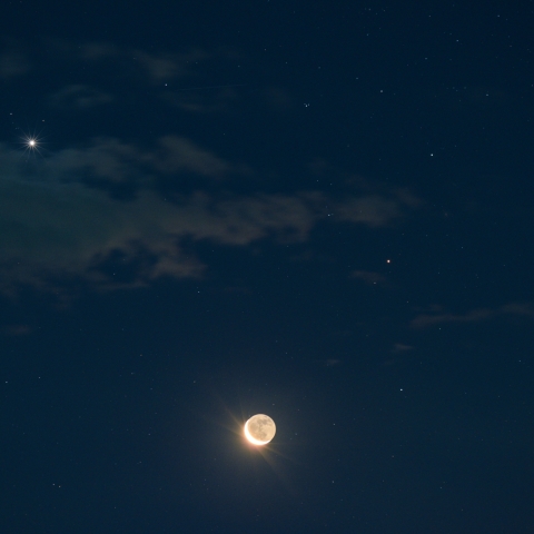 月と金星の接近