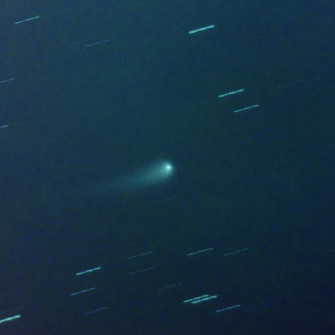 市街地からの紫金山・アトラス彗星 (C/2023 A3)