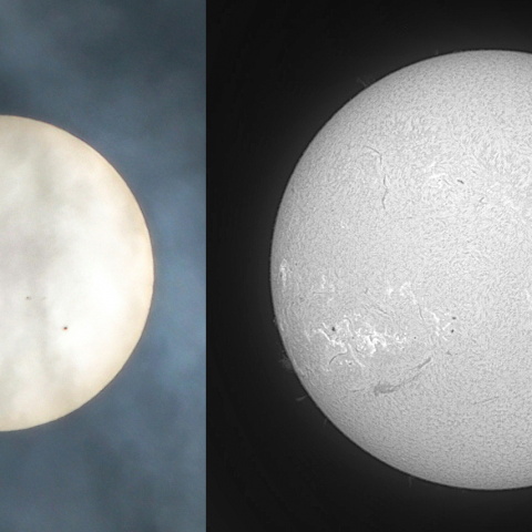 雲のフィルター（6月27日の太陽）