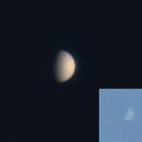 昼間の金星と水星