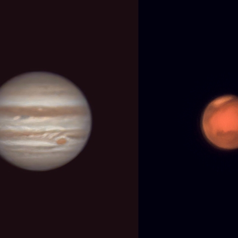 元旦の木星と火星