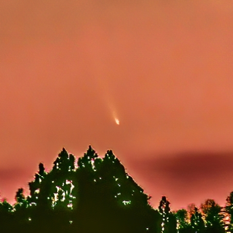 夕空のアトラス彗星 (C/2024 G3) 