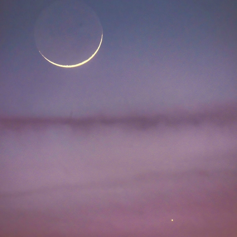 月と水星の接近