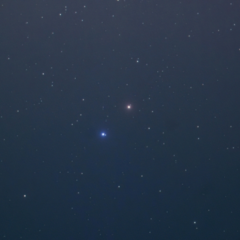 火星とレグルスの接近