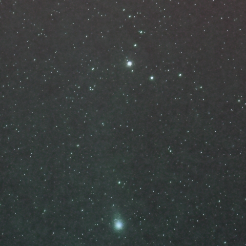 市街地からのレモン彗星（C/2025 A6）