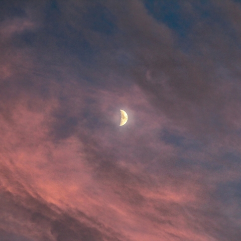 雲中の月（9月29日）