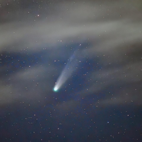雲中のレモン彗星