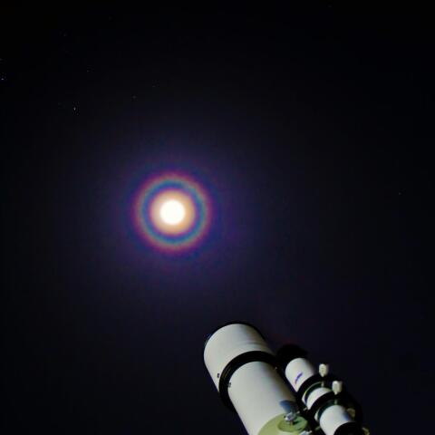 花粉月光環と木星