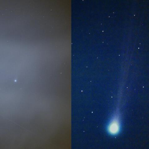 雲中の彗星（C/2025 R3）