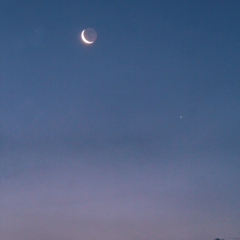 月と土星の接近
