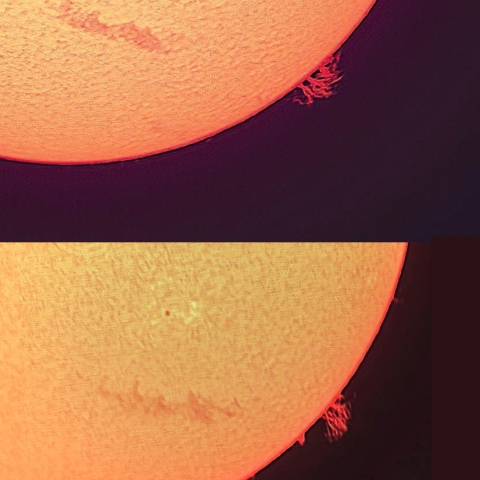 太陽面（5月24日、25日）