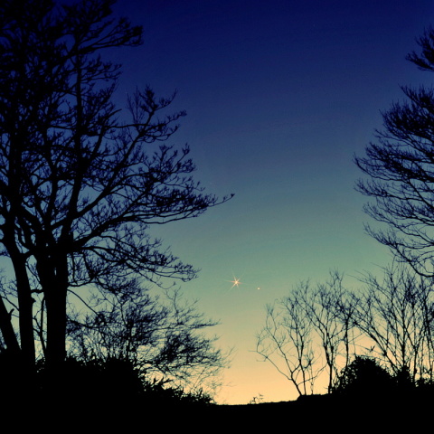 金星と水星の接近