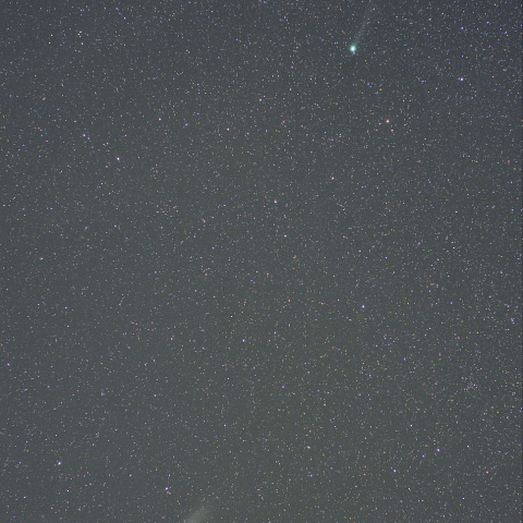 沈みゆくＭ３１とラブジョイ彗星