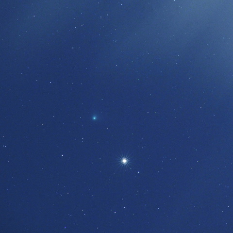 カタリナ彗星とアルクトゥールス