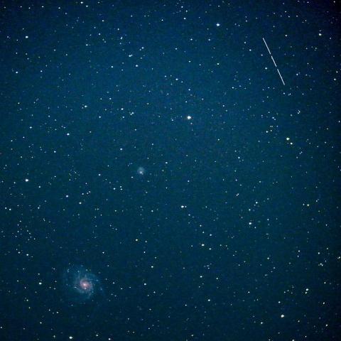 小惑星とM101の接近