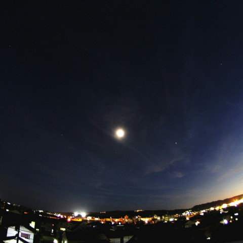 月と五つの惑星