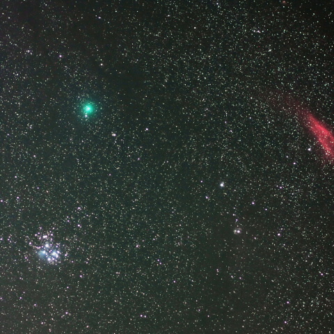 ウィルタネン彗星とすばる、カリフォルニア星雲