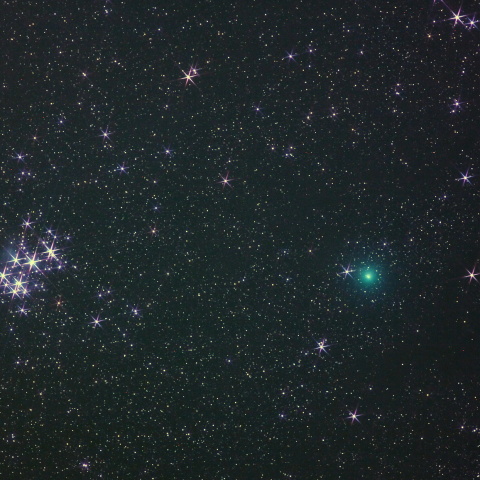 ウィルタネン彗星とキラキラすばる