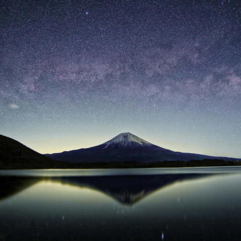 富士山と銀河Ⅰ