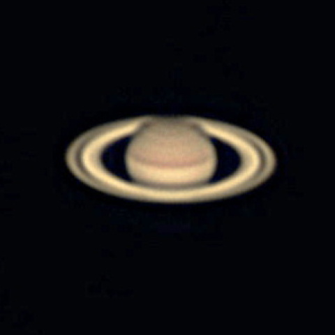 小口径による土星