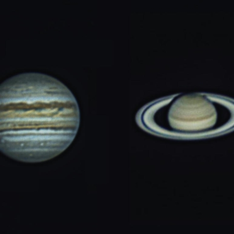 8月4日の木星と土星