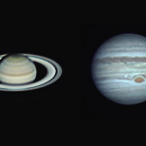 8月5日の木星と土星