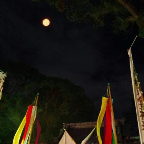 月夜の秋祭り
