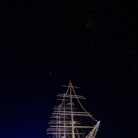 日本丸と北極星