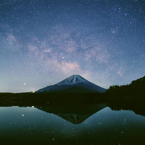 富士山と火星、木星