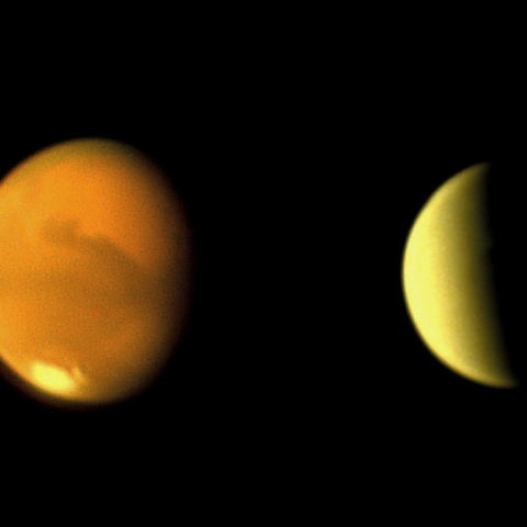 8月10日の火星、金星