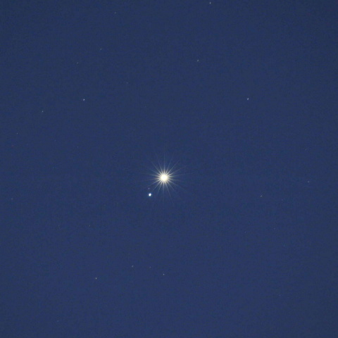 金星とレグルスの接近