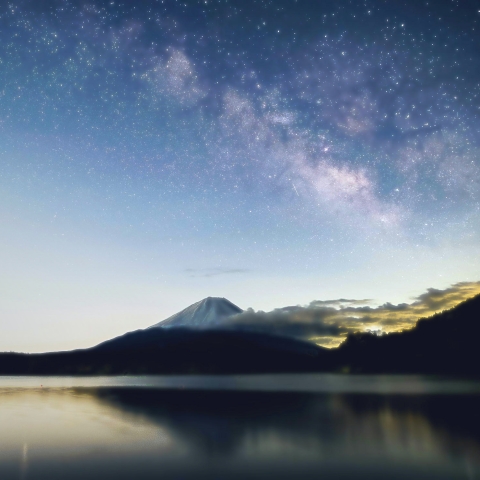 夜明けの天の川