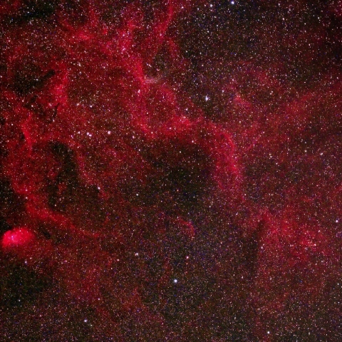 チューリップ星雲と三日月星雲