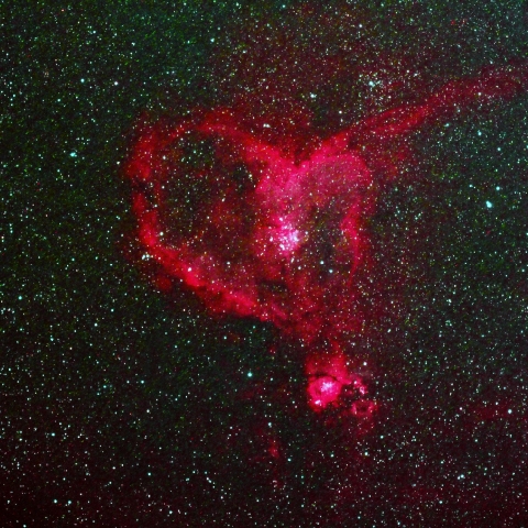 ハート星雲（IC1805）