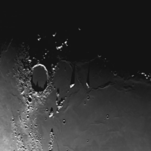 プラトー、ピコ山の影とリンクルリッジ