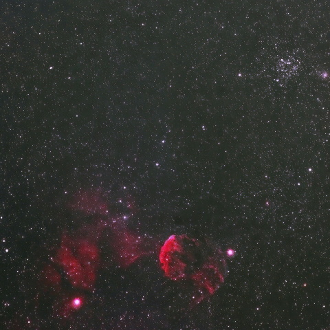 M35とクラゲ星雲（IC443）