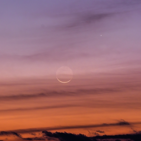 月と水星の接近