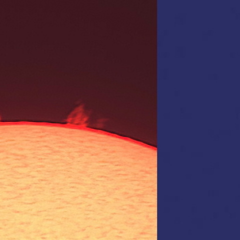 太陽面と金星（5月28日）