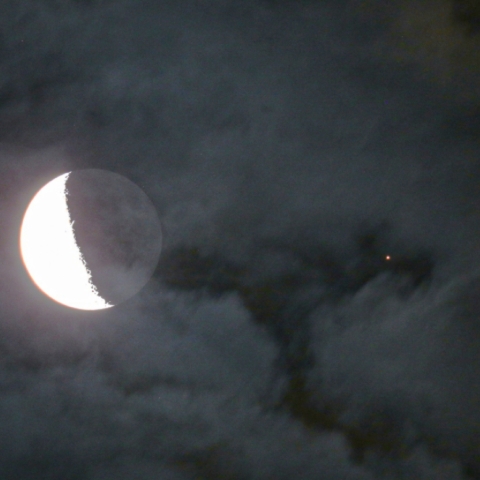 月と火星の接近