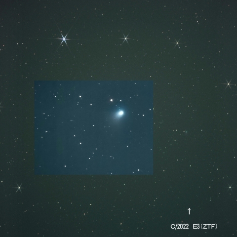 かんむり座とC/2022 E3(ZTF)