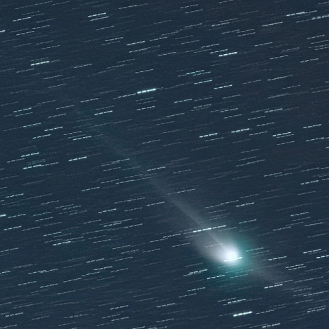 市街地からのZTF彗星（E3）１月25日　