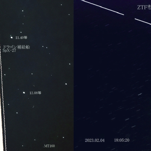 ISSとZTF彗星（C/2022 E3）
